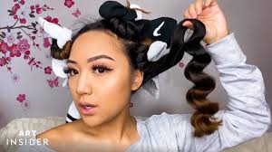 If a softer hold is more your style, refresh using a styling cream. How To Curl Your Hair With Socks Youtube