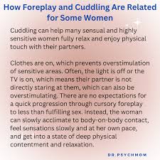 How Foreplay and Cuddling Are Related for Some Women