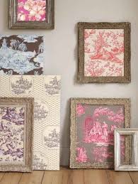 Hang Wallpaper Samples Or Pieces Of Fabric Wallpaper Crafts Wallpaper Samples Toile Fabric