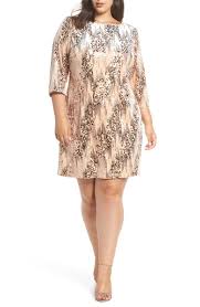 Eliza J Sequin Velvet Shift Dress Plus Size Party Dresses With Sleeves Plus Size Cocktail Dresses Velvet Shift Dress
