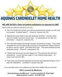 Let our professional team of healthcare providers care for your loved one, while we provide you with peace of mind. Aquinas Carondelet Home Health Home Health Care Service Shawnee Kansas 576 Photos Facebook