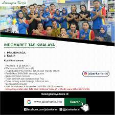 Prima jaya, jadi kami bukan outsourcing, bukan yayasan, atau penyalur tenaga kerja, kami tidak memungut biaya apapun kepada para pelamar, tidak ada penahanan ijazah, dan sistem yang kami pakai bukan sistem. Lowongan Kerja Indomaret Hz Tasikmalaya Lowongan Kerja Terbaru Tahun 2020 Informasi Rekrutmen Cpns Pppk 2020