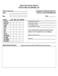 A fire extinguisher inspection is a way to check your fire extinguishers to make sure that, should you need them, they'll do their job. 19 Printable Fire Log Template Forms Fillable Samples In Pdf Word To Download Pdffiller