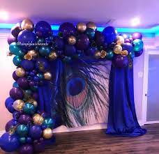 38 Awesome Peacock Wedding Ideas You And Big Day Peacock Wedding Centerpieces Peacock Wedding Theme Peacock Birthday Party