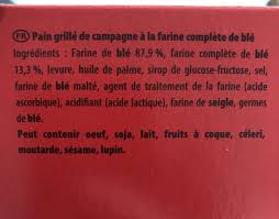 Biscottes Au Ble Complet Pelletier 500 G E