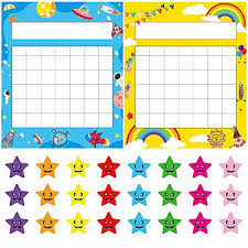 Pack Of 64 Incentive Chart Yoklili Colorful Rainbow Space Theme Desk Incentive Pad For Classroom Teachers Students Includes 1600 Star Stickers