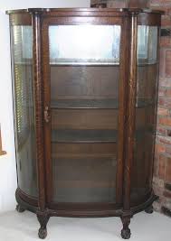 Discover curio cabinets on amazon.com at a great price. Antique Oak Curved Glass China Cabinet With Claw Feet Antique Poster