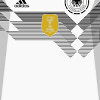 This abstract flag can make this germany football logo looks more artistic. 1