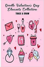 A printable activity book for early readers a short, printable activity book about simple nouns and verbs for early readers, with pictures to color and short sentences to read and copy. Doodle Valentine S Day Elements Collection Trace Draw Easy Beginners Guide To Drawing Doodling Icons Images For Valentines Learn How To Draw Planners Journals Great For Teens Adults Amazon De Designs