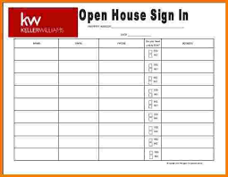 keller williams themed open house sign in sheet by richagent 2 25 sign in sheet template sign in sheet open house signs