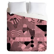 nick nelson lost frequencies in pink duvet cover deny designs home accessories