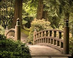 Beautiful Wooden Bridge Garden Bridge Japanese Garden Garden Photos