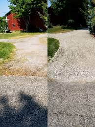 Before And After Gravel Driveway Repair Limestone Driveway Repair Landscape Gravel Driveway