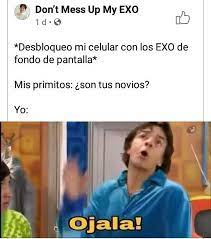 Mira, vota y comparte los mejores memes y gifs de ojala en español. Exo L Memes Memes Grupos Memes Divertidos