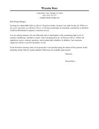 Best Delivery Driver Cover Letter Examples Livecareer