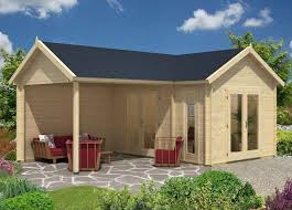 Bestellen Sie Das 5 Eck Gartenhaus Lindau 40 Mit Anbau Terrasse Bodentiefen Fenstern Jetzt Gunstig Mit Flachdach Gartenhaus Gartenhaus 5 Eck Gartenhaus