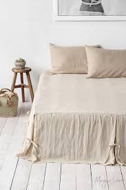 Check spelling or type a new query. Linen Bed Skirt With Corner Ties Various Colors Custom Sizes Linen Bed Valance Coverlet Box Spring Cover Tailored Linen Bed Skirt In 2021 Bed Valance Bed Linen Design Linen Bedskirt