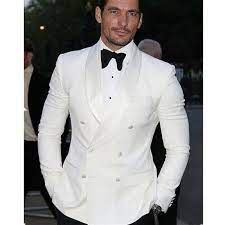 Veste smoking est livré avec un pantalon noir assorti. Personnalise Blanc Homme Costume Smoking Pour Hommes 2019 Marie Smoking Sur Mesure Costume Chale Revers Blanc Mariage Costumes Pour Hommes Veste Pantalon Aliexpress