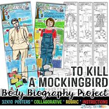 To Kill a Mockingbird Body Biography Project Bundle, Great for  Characterization - Study All Knight