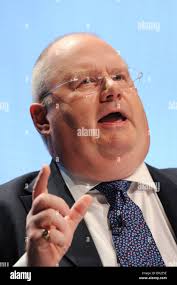 Eric Pickles, Chairman of the Conservative Party, attends the Conservative  Conference in Manchester, 5th October 2009 Stock Photo