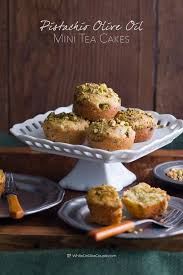 Pistachio Olive Oil Cakes Recipe White On Rice Couple Recipe In 2020 Olive Oil Cake Recipe Oil Cake Tea Cakes