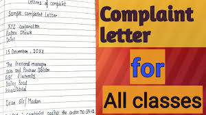 Write a letter to your supplier stating the fact. Letter Of Complaint Class 10 How To Write Complaint Letter Sheenazone Youtube