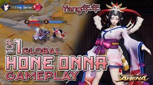 TOP 1 GLOBAL HONE ONNA — PRO Build and Gameplay | Onmyoji Arena - YouTube