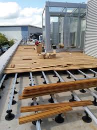 Elondo Hardwood Decking With Exterpark Magnet Fixing System Installation Onto Private Rooftop Terrace Rooftop Terrace Design Terrace Design Roof Garden Design