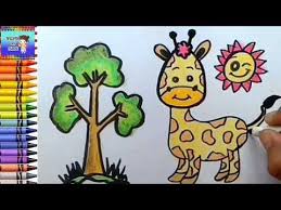 Dengan mengusung sistem ulir, crayon grasp tidak mudah patah dan menjaga tangan tetap bersih waktu mewarnai. Menggambar Dan Mewarnai Anak Jerapah Mewarnai Dengan Crayon Youtube Gambar Simpel Jerapah Warna