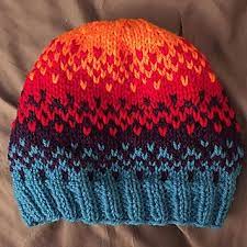 Sunset Hat Knitting Knitted Hats Hat Knitting Patterns