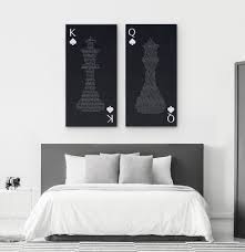 King And Queen His And Her Decor In 2020 Queen Bedroom Bedroom Decor For Couples Wall Decor Bedroom