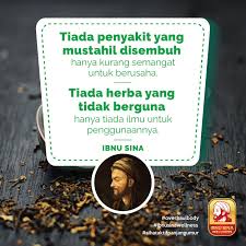 Setiap penyakit itu ada ubatnya. Tiada Penyakit Yang Tiada Penawar Ibnu Sina Wellness Facebook
