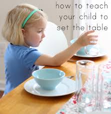 This is fun to explain at home. A Simple Way To Teach Your Child How To Set A Table Everyday Reading