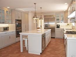 Great Contemporary Kitchen With Kitchen Island By Melissadebra Terracotta Tiles Kitchen Contemporary Kitchen Terracotta Floor