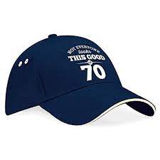 70th Birthday Cap Hat Baseball Cap 70th Birthday Gifts Idea Present Keepsake Novelty Funny Gift 90th Birthday Gifts 40th Birthday Gifts 60th Birthday Gifts