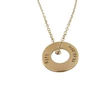 Gold personalized promise rings and family name rings. Gold Nameplate Washer Custom Name Disc Necklace Personalized Hand Stamped Gold Jewelry For Women New Mom Gift Engraved Gold