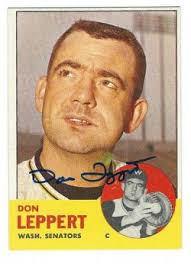 Autographed CHUCK SCHILLING 1963 Topps Card