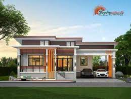 The Simplicity Of This Three Bedroom Modern Bungalow Makes It Winsome House And Decors Modern Bungalow House One Storey House Bungalow House Design