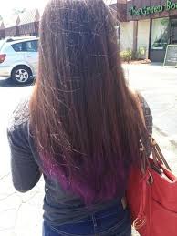 Purple Dip Dye Brown Hair Dye Dip Dye Hair Dip Dye Hair Brown