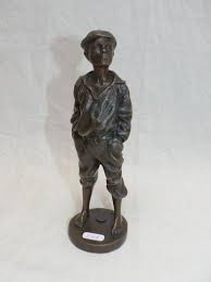 Szczebleswski Victor D Apres Le Siffleur Bronze Signe H Vente Aux Encheres Art Mobilier De Salon