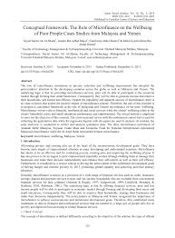 The money lending business in malaysia has been in existence since before independence. Pdf Conceptual Framework The Role Of Malaysian Microfinance On Thewellbeing Of Users Servicesfrom The Perspective Of Aim And Tekun