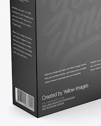 The best selection of royalty free white box mockup vector art, graphics and stock illustrations. Paper Box Mockup Back View In Box Mockups On Yellow Images Object Mockups