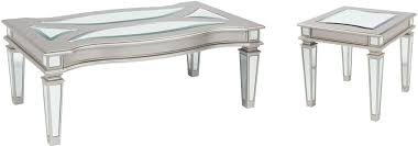 5% coupon applied at checkout. Tessani 3pc Silver Coffee Table Set