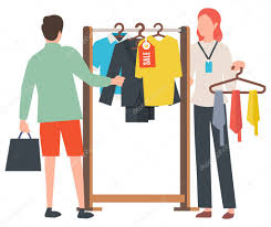 A wide variety of cartoon clothes hook options are available to you, such as clothing, garage, and tools. Man Choosing Clothes Seller Holding Rack With Colorful Ties Sale Old Collection T Shirt And Suit On Hanger Promotion Symbol Fashion Store Season Sale Vector Illustration In Flat Cartoon Style Premium Vector