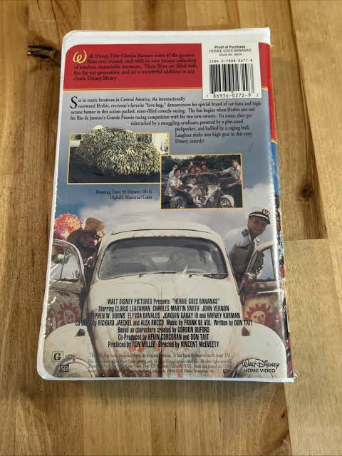 Walt Disney Films HERBIE GOES BANANAS Love Bug Collection VHS TAPE SEALED