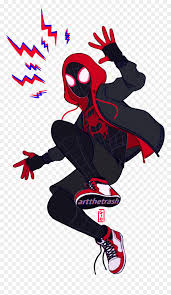 Перевод не получился по техническим причинам. Spider Man Into The Spider Verse Png Background Image Miles Morales Drawing Easy Transparent Png Vhv