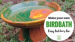 Ideas for flower pots to spruce up your garden and yard. Make Your Own Birdbath Easy Project For Children