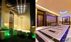 أرضية متلألئة وفخامة لافتة في ديكور منزل الفنان محمد عبده