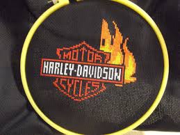 If you would rather cross stitch the details of the chart, i would crochet the major black and orange areas and then you can have a look at my day of could u please send me a pattern for the harley davidson blanket im also looking for patterns in cartoon characters for my grandsons and nieces and. Harley Davidson The Cross Stitch Corner
