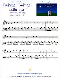 Twinkle Twinkle Little Star Advanced Piano Sheet Music With Alberti Bass Line Free Printable Pdf Pianomusic Pianoshe Piano Piano Sheet Music Blues Piano